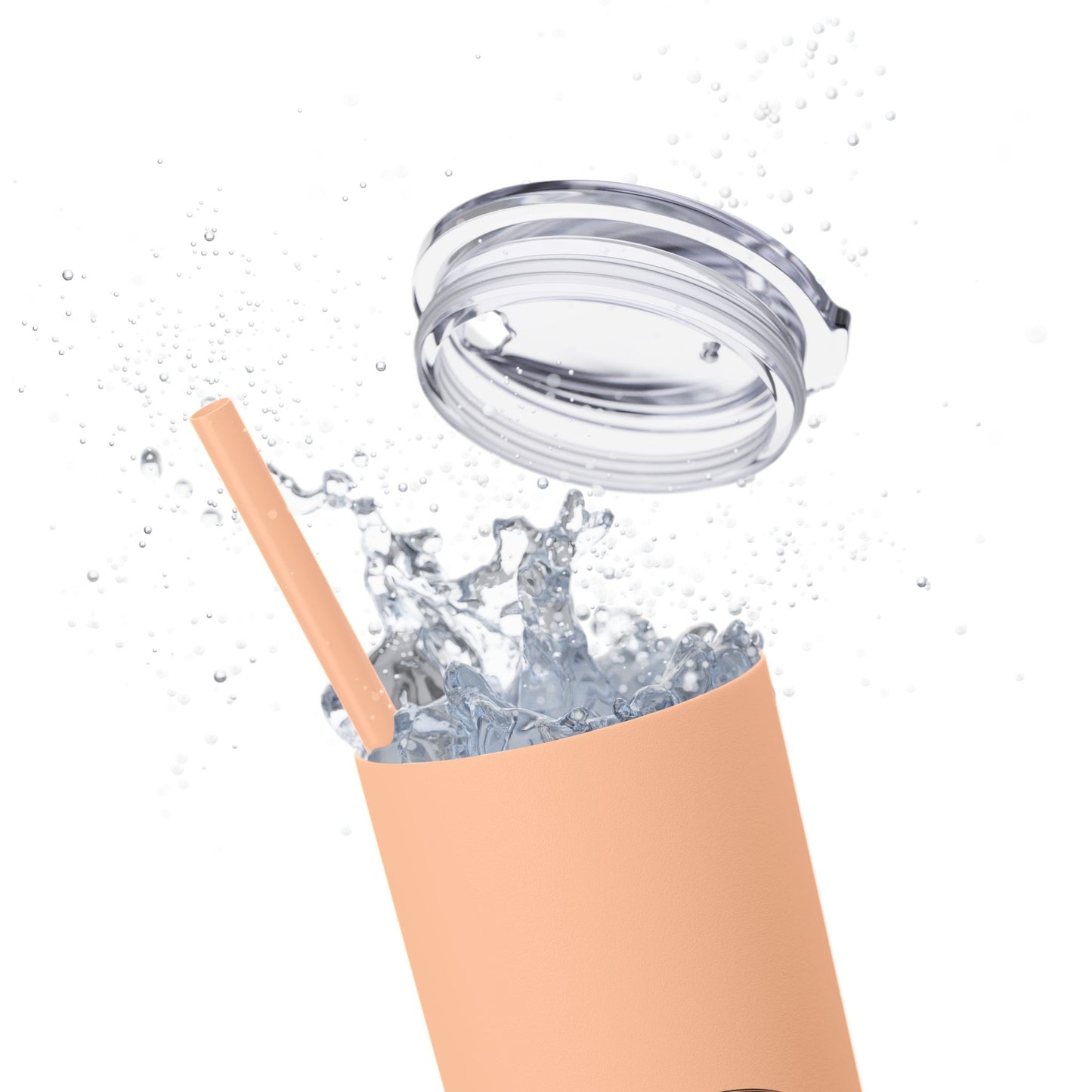 StayAlive™️ with Cross Skinny Tumbler with Straw, 20oz