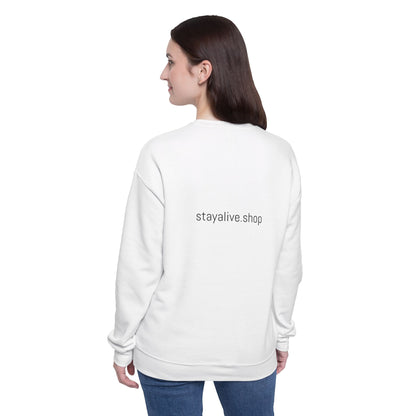 StayAlive™ with Cross Drop Shoulder Sweatshirt Unisex