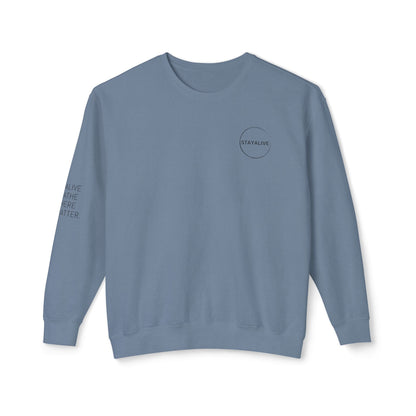 StayAlive™️ with Circle Lightweight Crewneck Sweatshirt Unisex