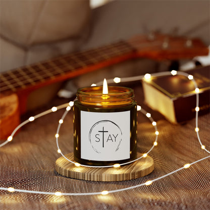 🆕 StayAlive™️ with Cross Scented Candles, Coconut Apricot Wax (4oz, 9oz)