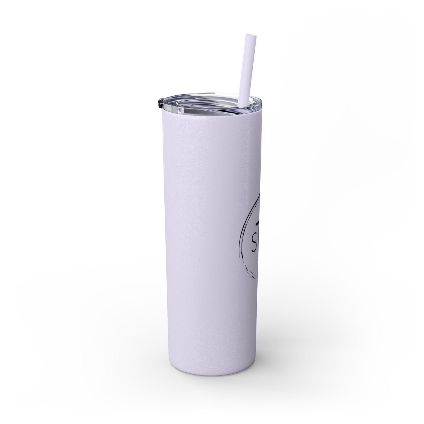 StayAlive™️ with Cross Skinny Tumbler with Straw, 20oz