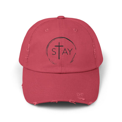 StayAlive™ with Cross Distressed Cap Unisex