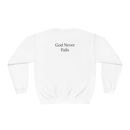 🆕 StayAlive™️ God Never Fails Unisex NuBlend® Crewneck Sweatshirt