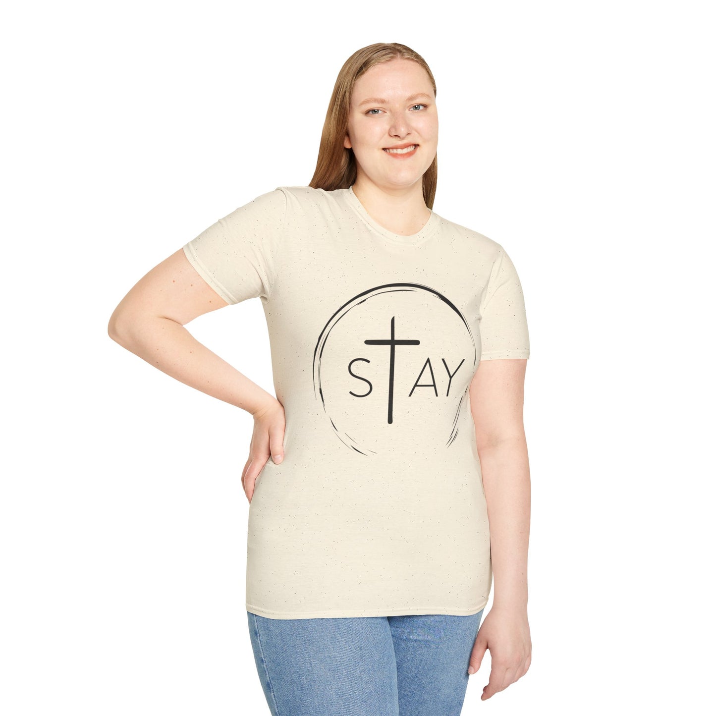 StayAlive™️ with Cross Softstyle T-Shirt Unisex