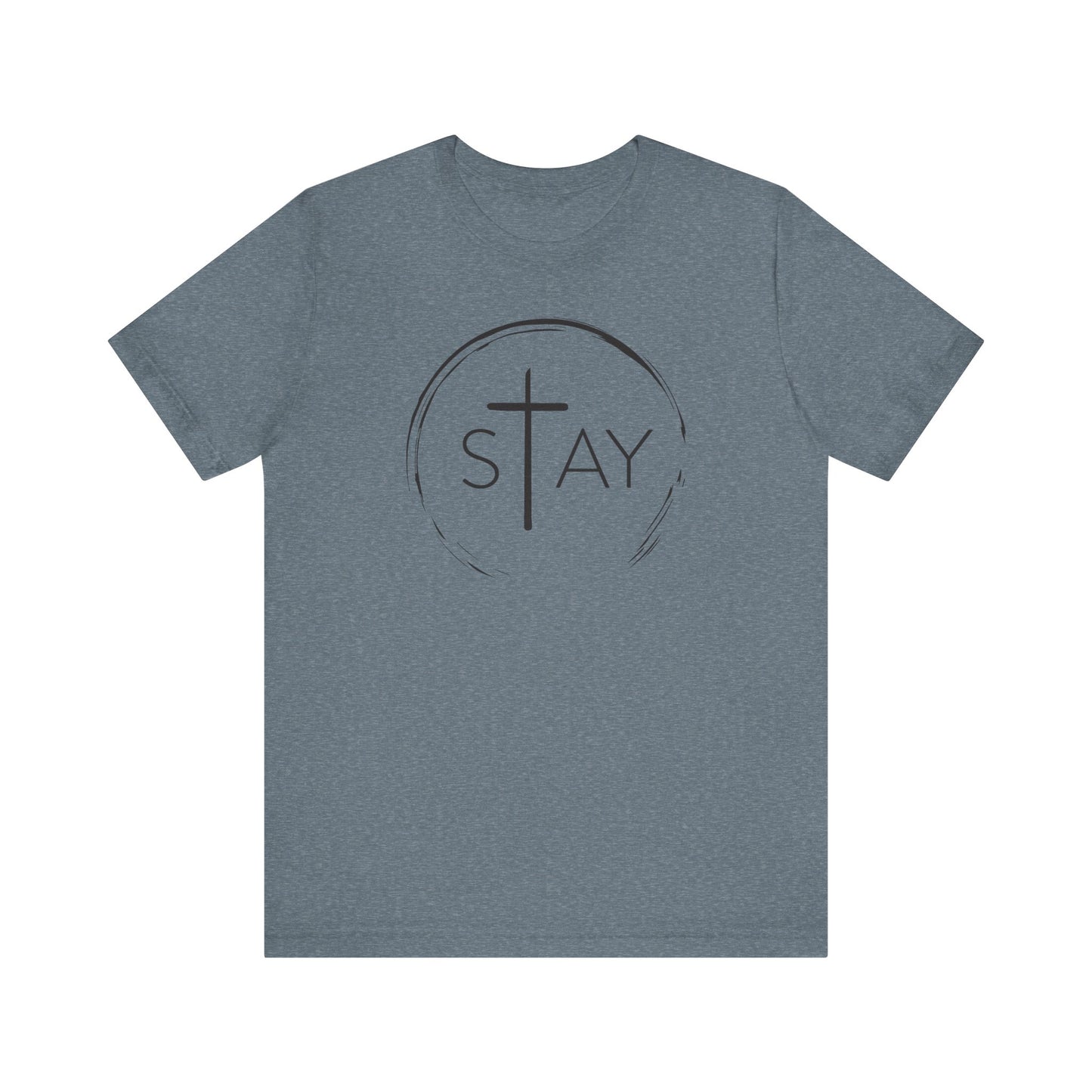 StayAlive™️ with Cross Unisex Jersey Short Sleeve Tee