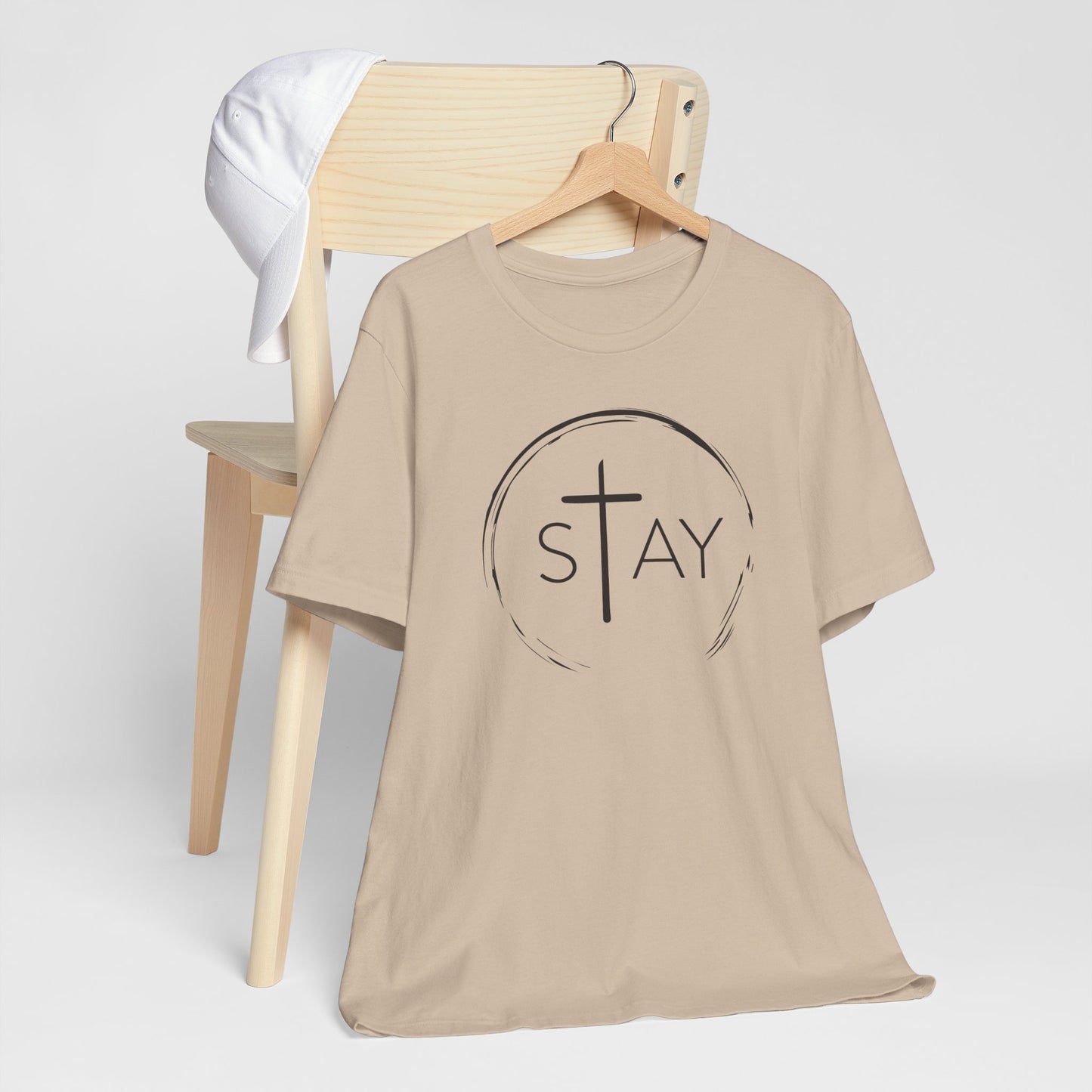 StayAlive™️ with Cross Unisex Jersey Short Sleeve Tee