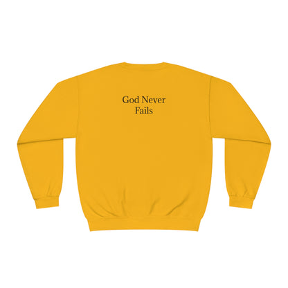 🆕 StayAlive™️ God Never Fails Unisex NuBlend® Crewneck Sweatshirt