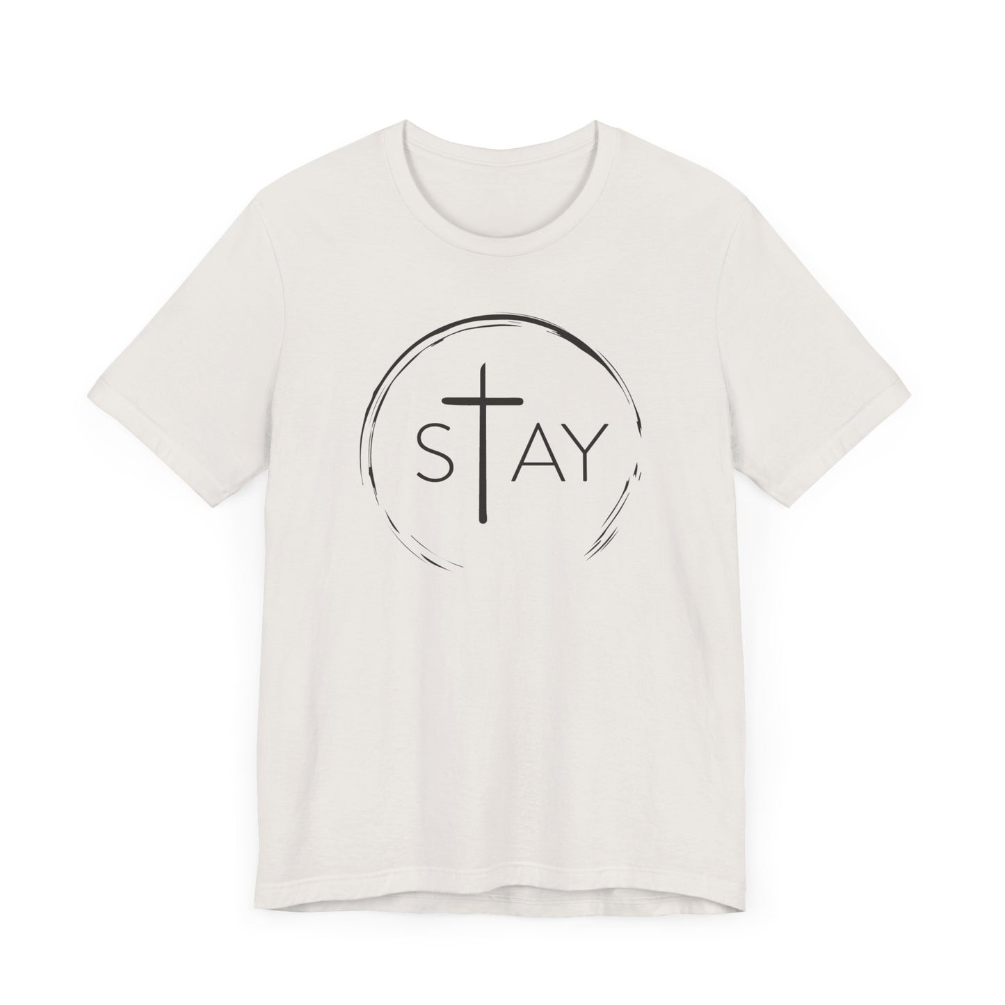 StayAlive™️ with Cross Unisex Jersey Short Sleeve Tee