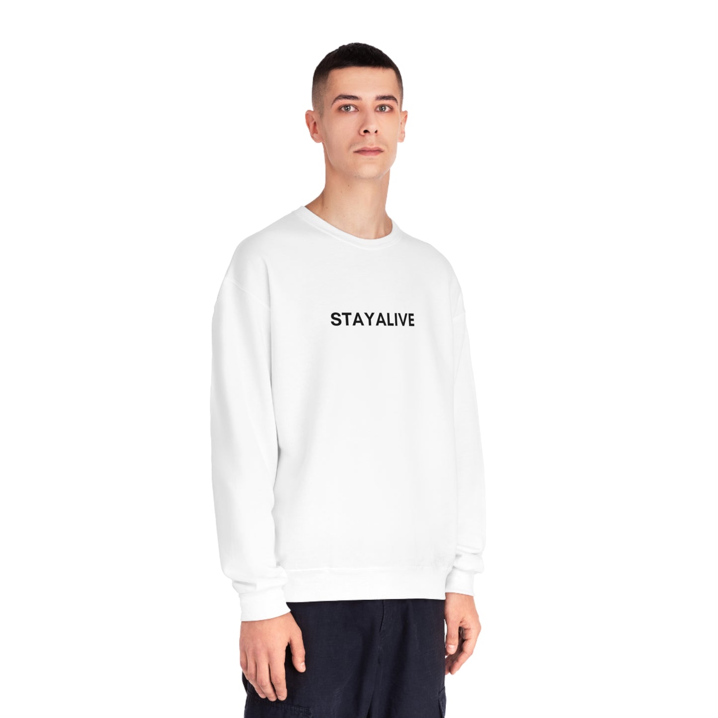 StayAlive™️ God is My Life Preserver NuBlend® Crewneck Sweatshirt Unisex