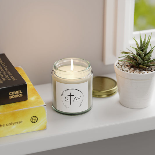 🆕 StayAlive™️ with Cross Scented Candles, Coconut Apricot Wax (4oz, 9oz)