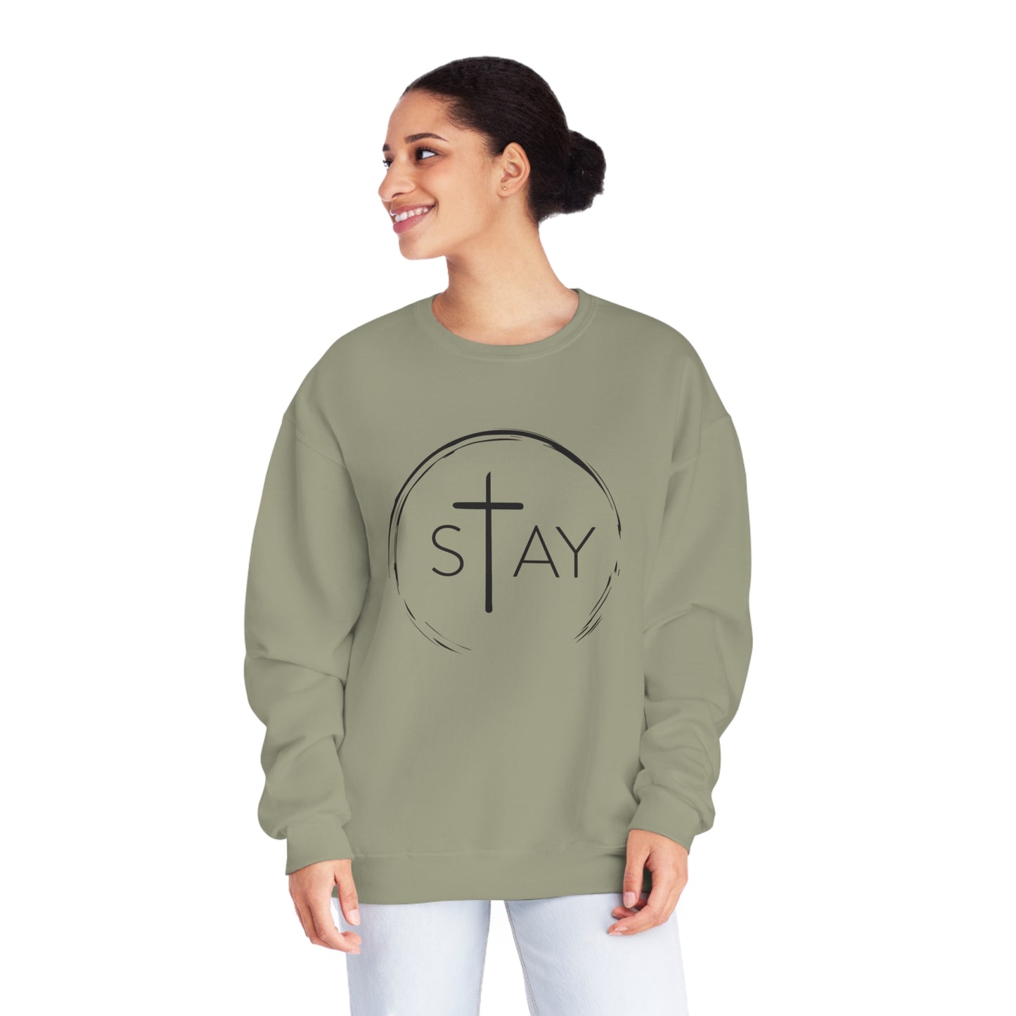 🆕 StayAlive™️ God Never Fails Unisex NuBlend® Crewneck Sweatshirt