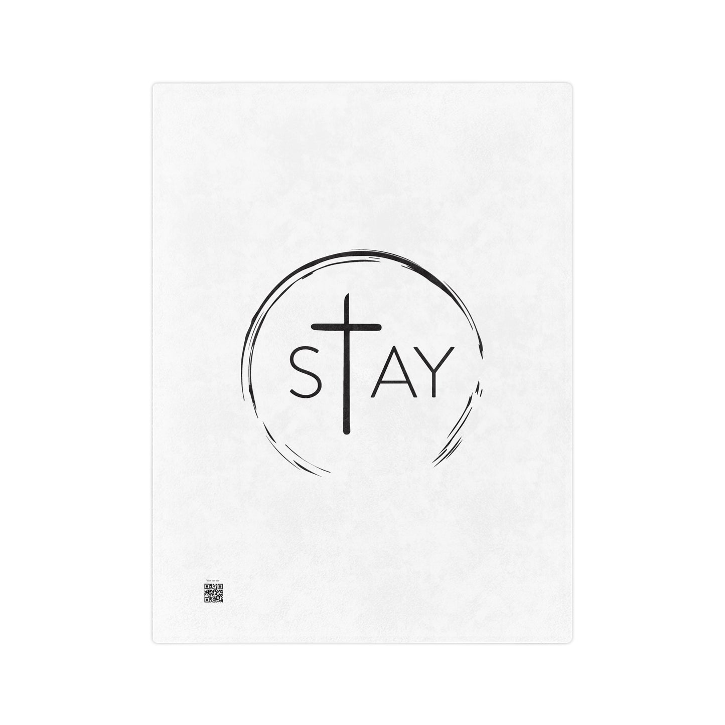 StayAlive™️ with Cross Velveteen Microfiber Blanket