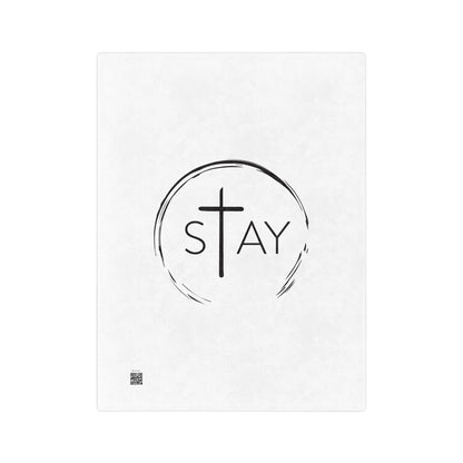 StayAlive™️ with Cross Velveteen Microfiber Blanket