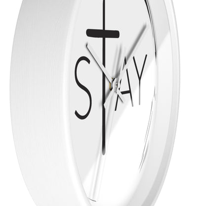 StayAlive™ with Cross | Modern Wall Clock