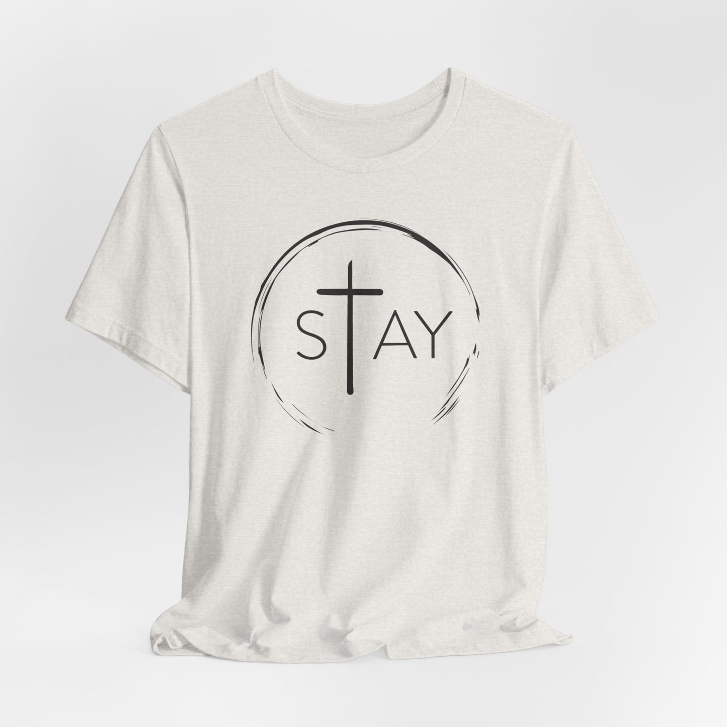 StayAlive™️ with Cross Unisex Jersey Short Sleeve Tee