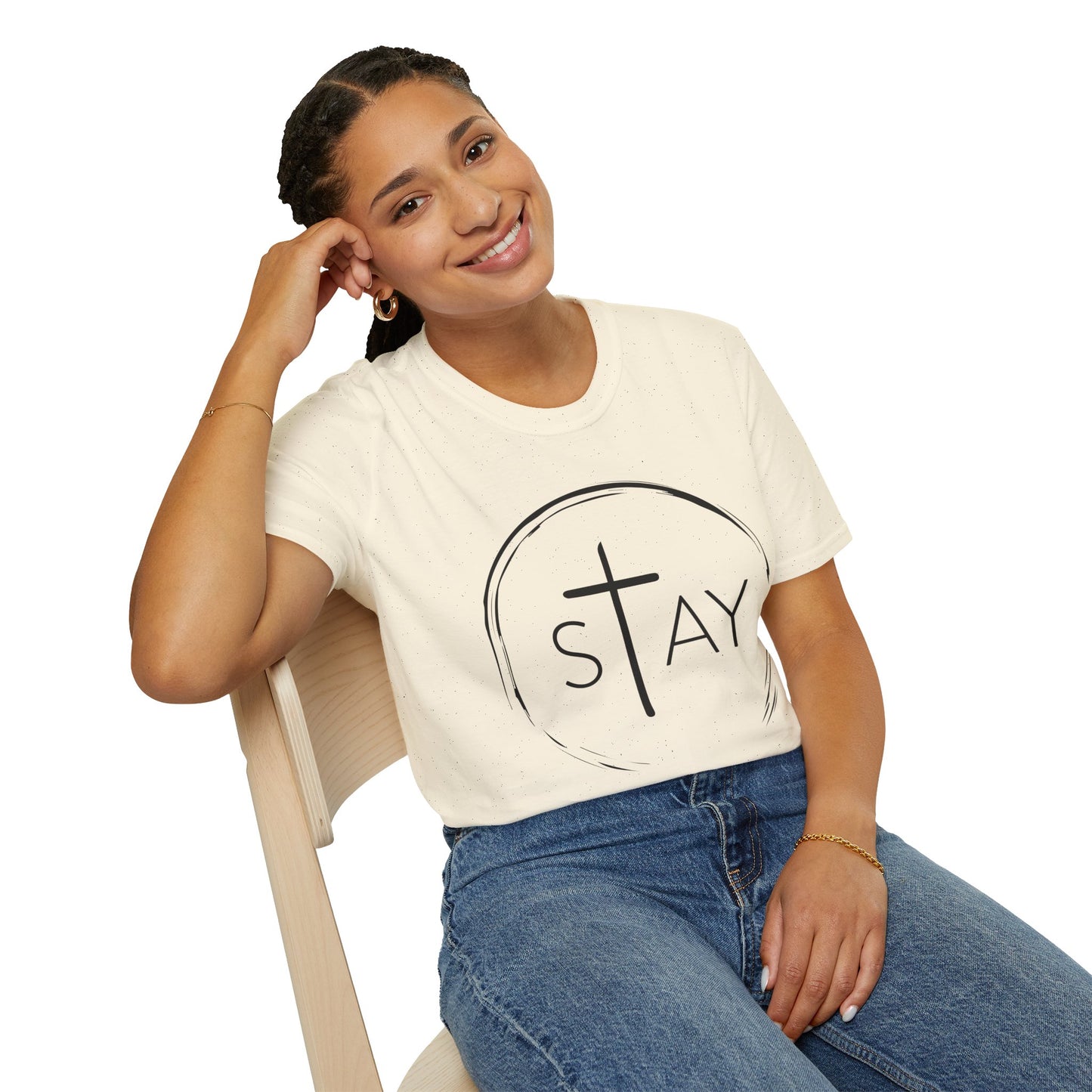 StayAlive™️ with Cross Softstyle T-Shirt Unisex