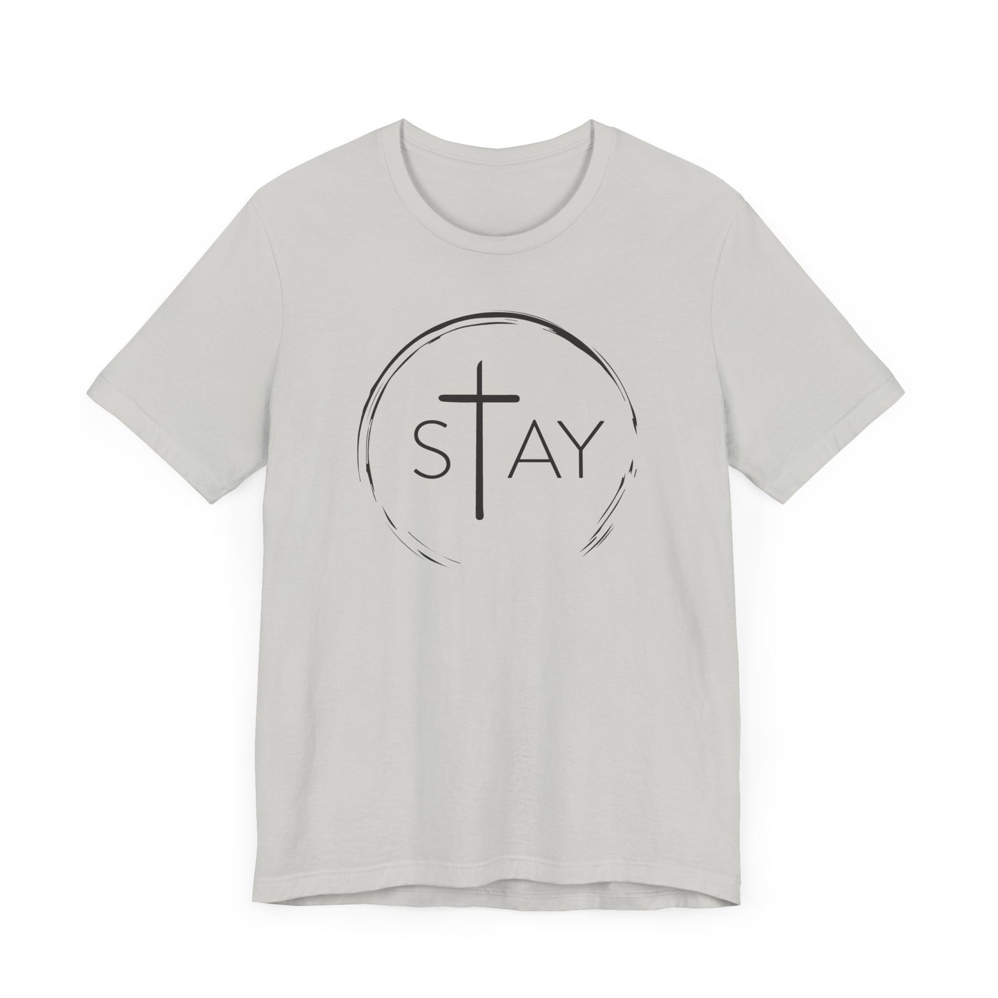 StayAlive™️ with Cross Unisex Jersey Short Sleeve Tee