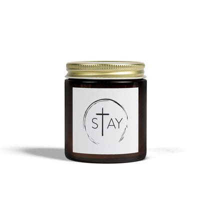 🆕 StayAlive™️ with Cross Scented Candles, Coconut Apricot Wax (4oz, 9oz)