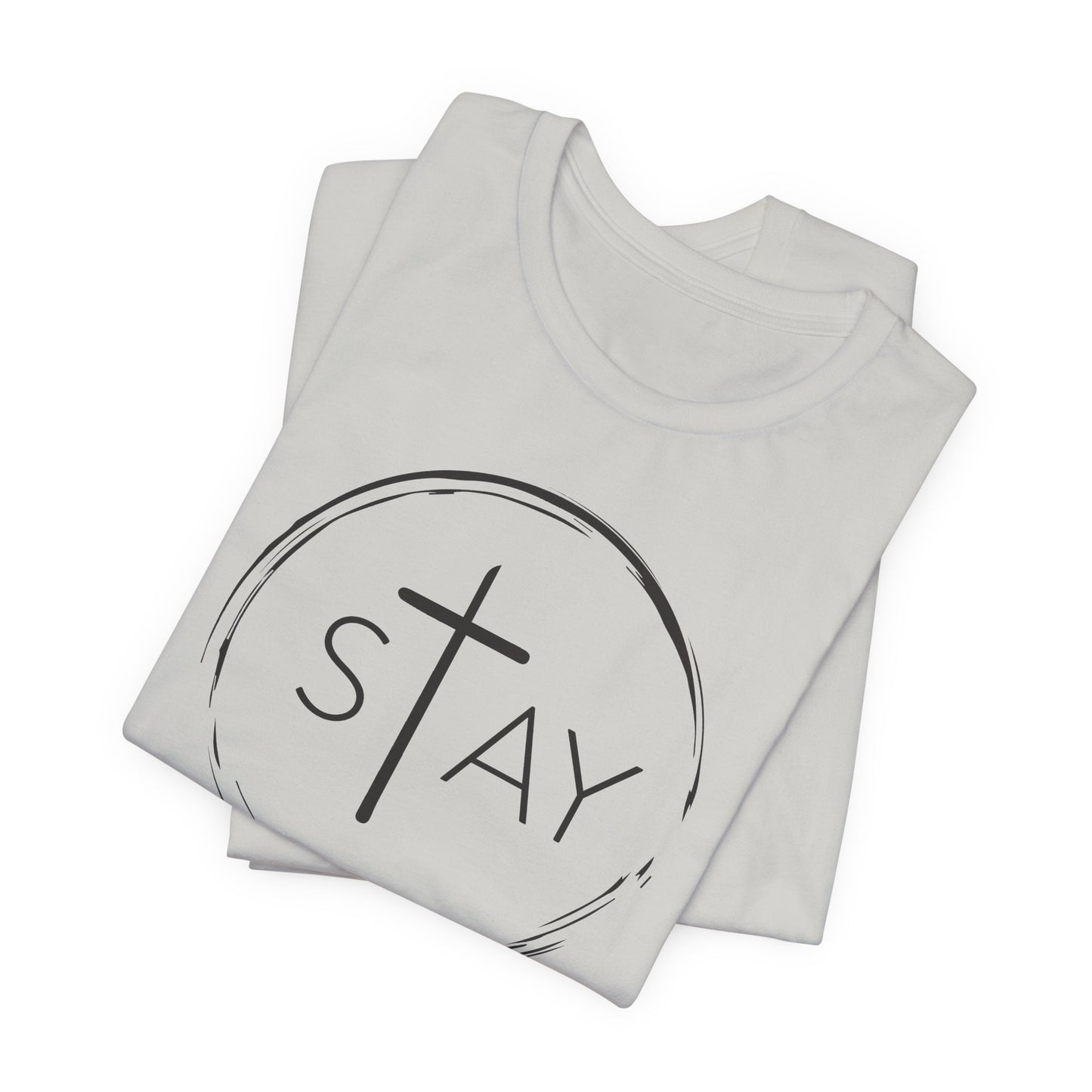 StayAlive™️ with Cross Unisex Jersey Short Sleeve Tee