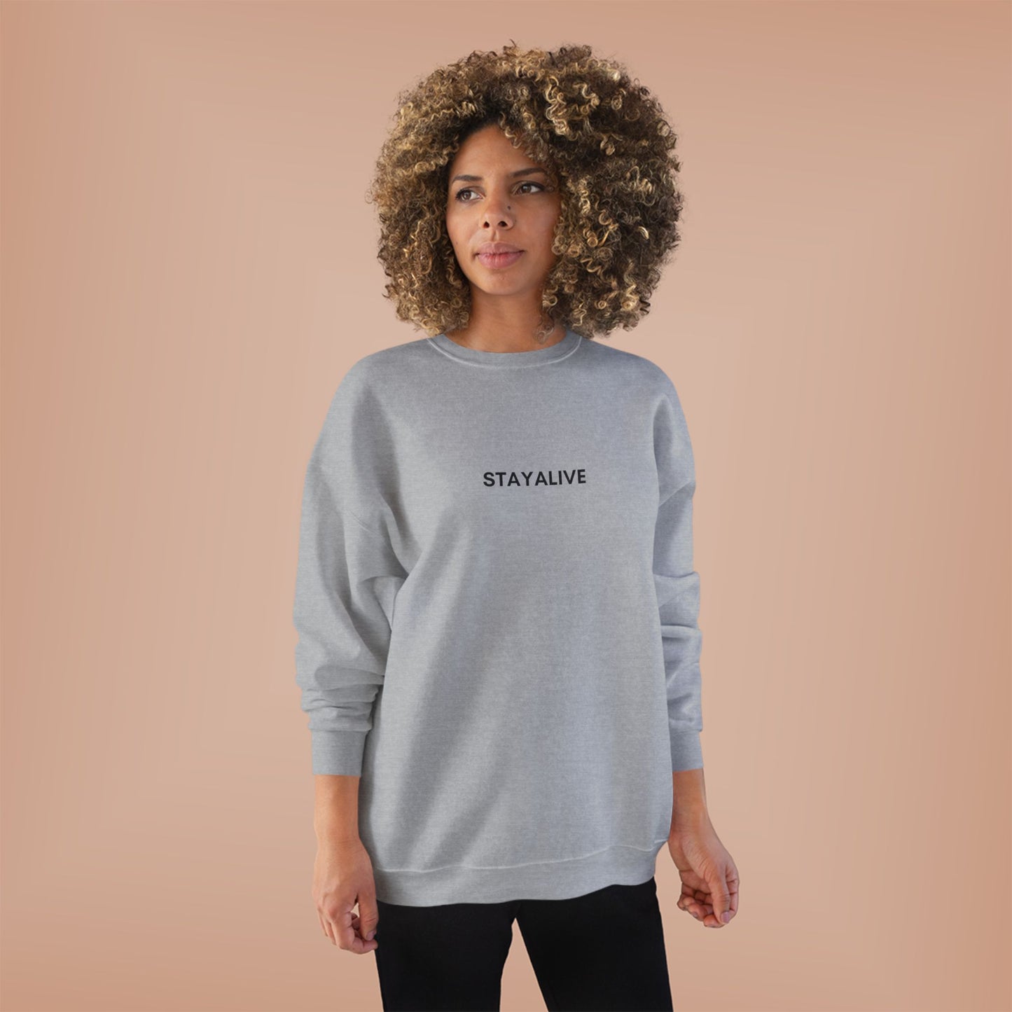 🆕 StayAlive™️ Faith EcoSmart® Crewneck Sweatshirt Unisex