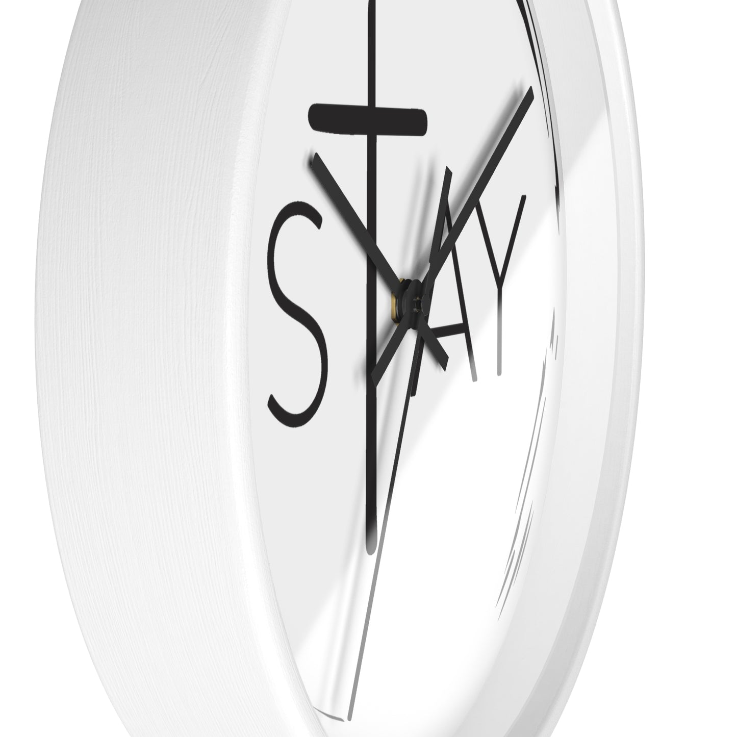 StayAlive™ with Cross | Modern Wall Clock