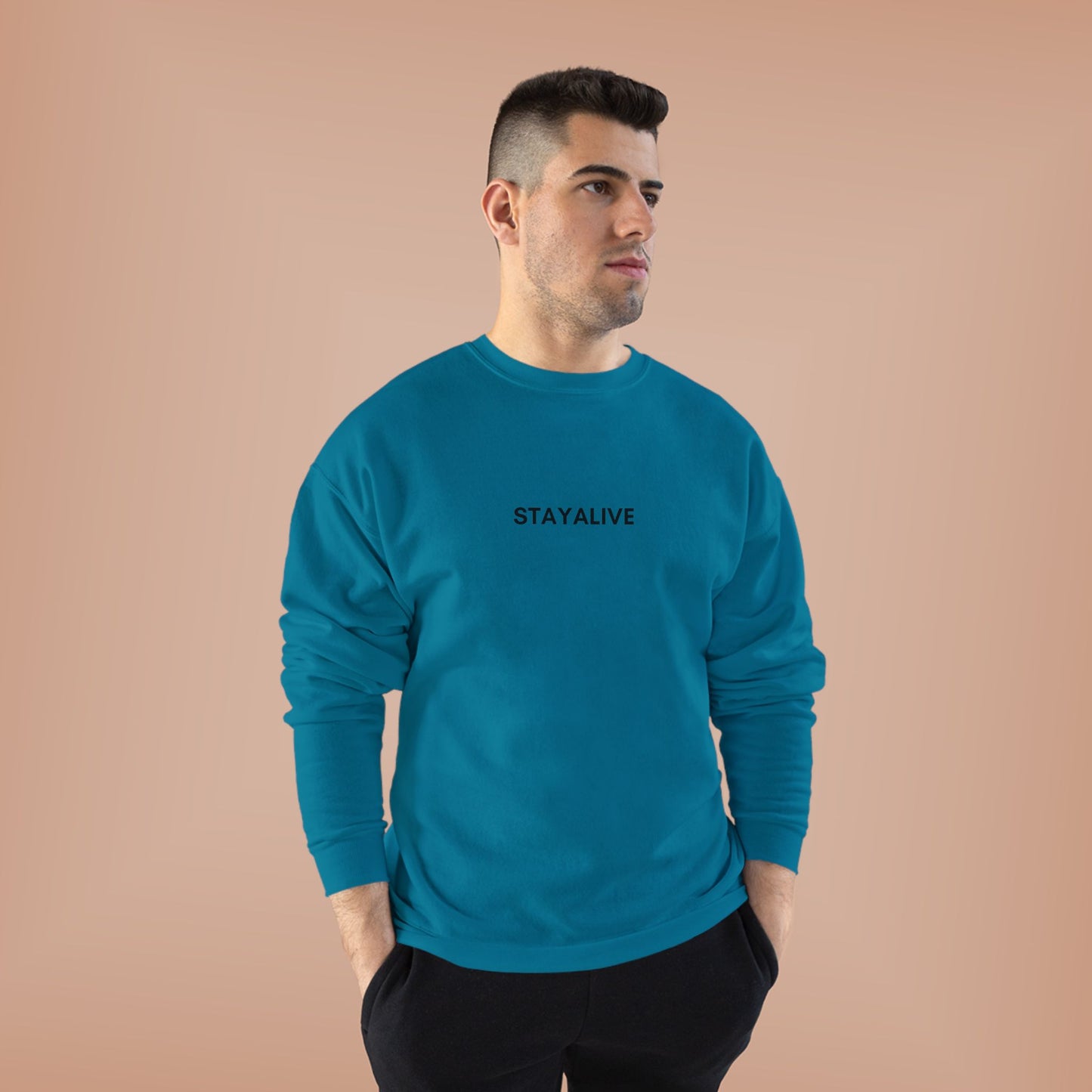 🆕 StayAlive™️ Faith EcoSmart® Crewneck Sweatshirt Unisex