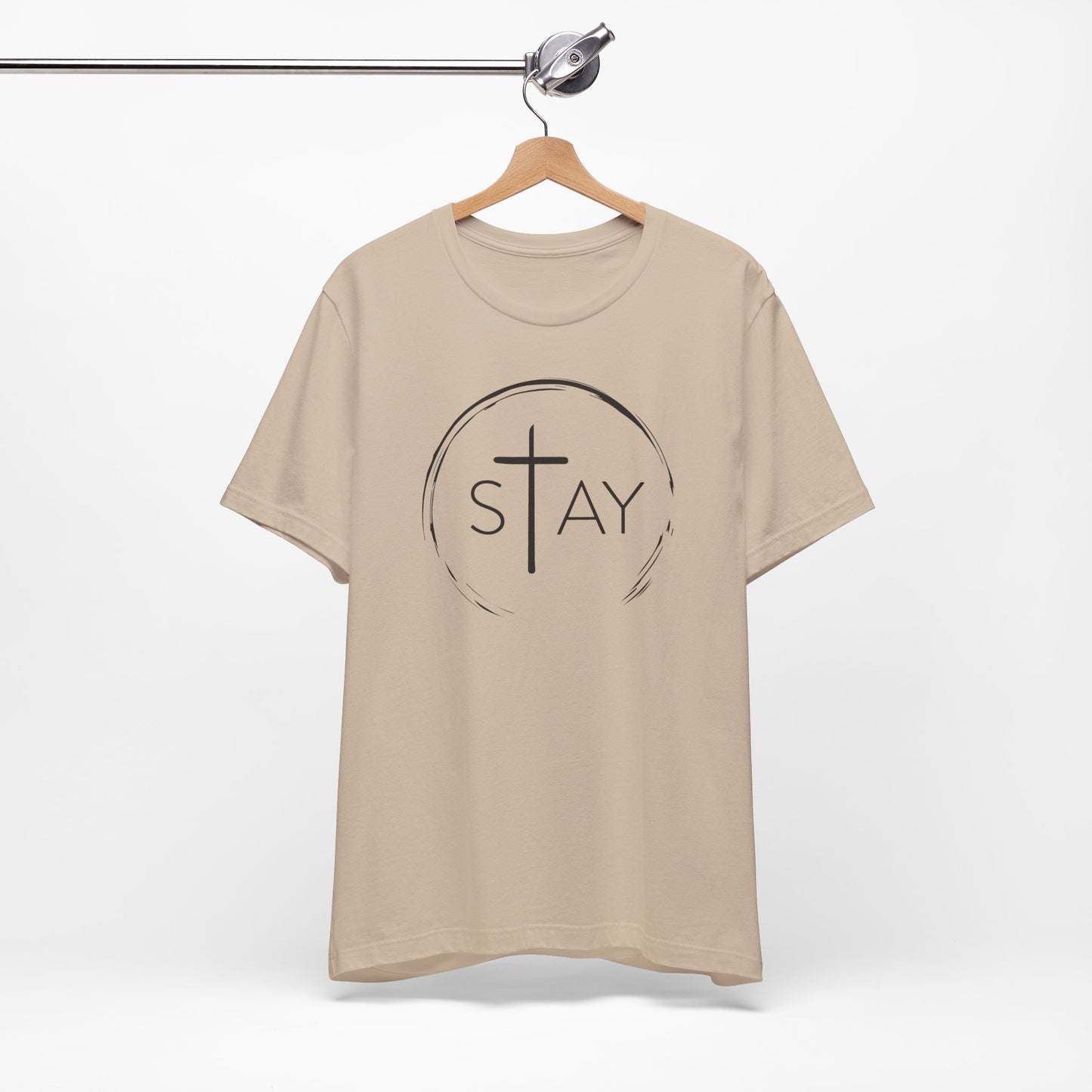 StayAlive™️ with Cross Unisex Jersey Short Sleeve Tee