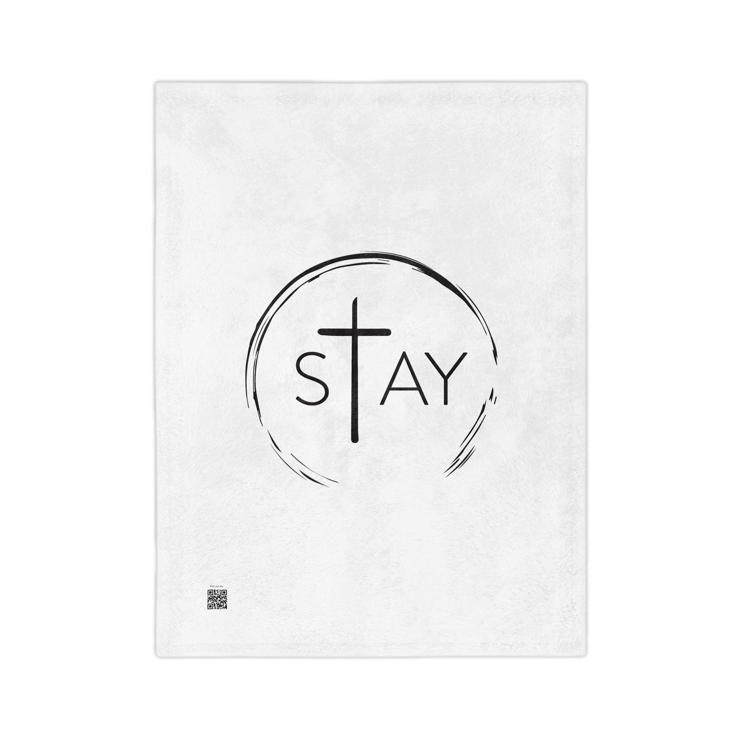 StayAlive™️ with Cross Velveteen Microfiber Blanket