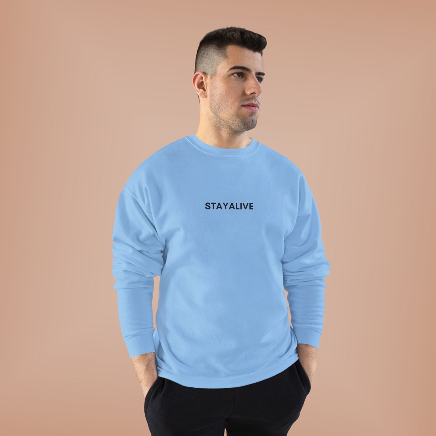 🆕 StayAlive™️ Faith EcoSmart® Crewneck Sweatshirt Unisex