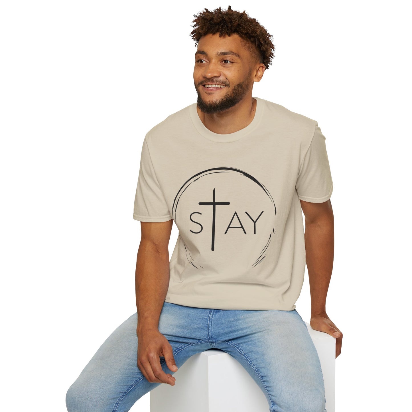 StayAlive™️ with Cross Softstyle T-Shirt Unisex