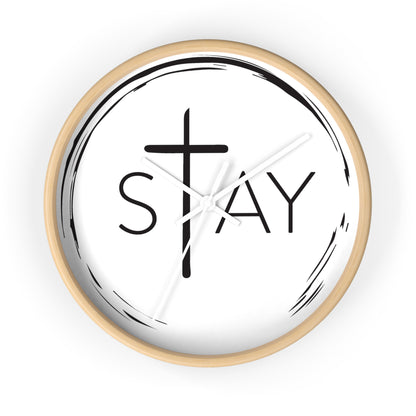 StayAlive™ with Cross | Modern Wall Clock