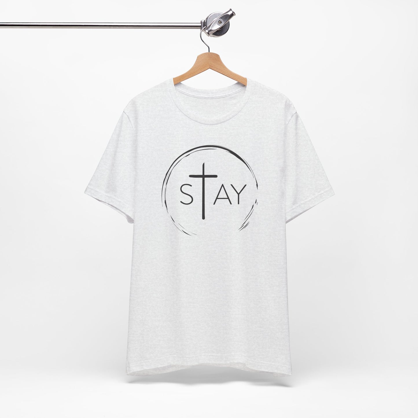 StayAlive™️ with Cross Unisex Jersey Short Sleeve Tee