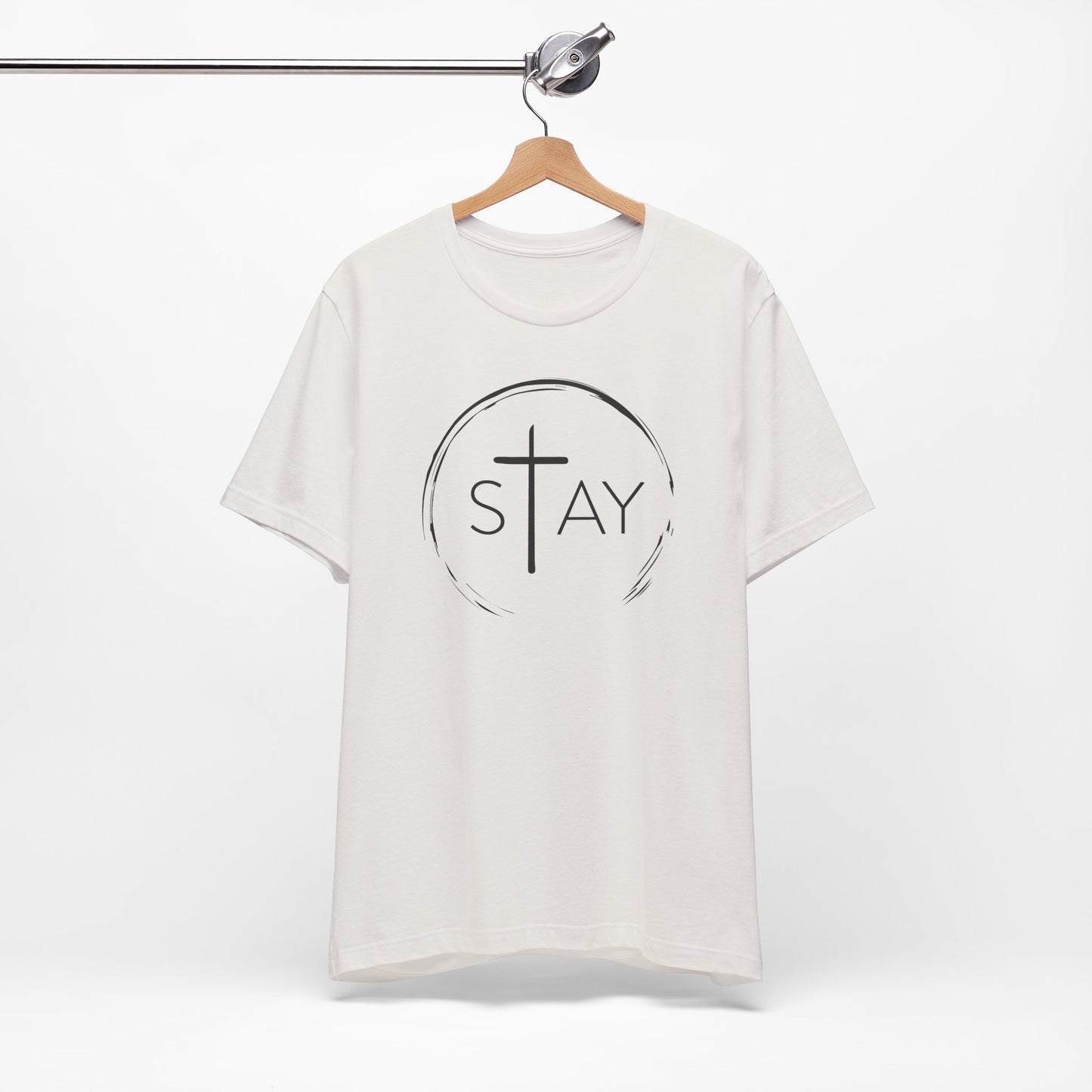 StayAlive™️ with Cross Unisex Jersey Short Sleeve Tee