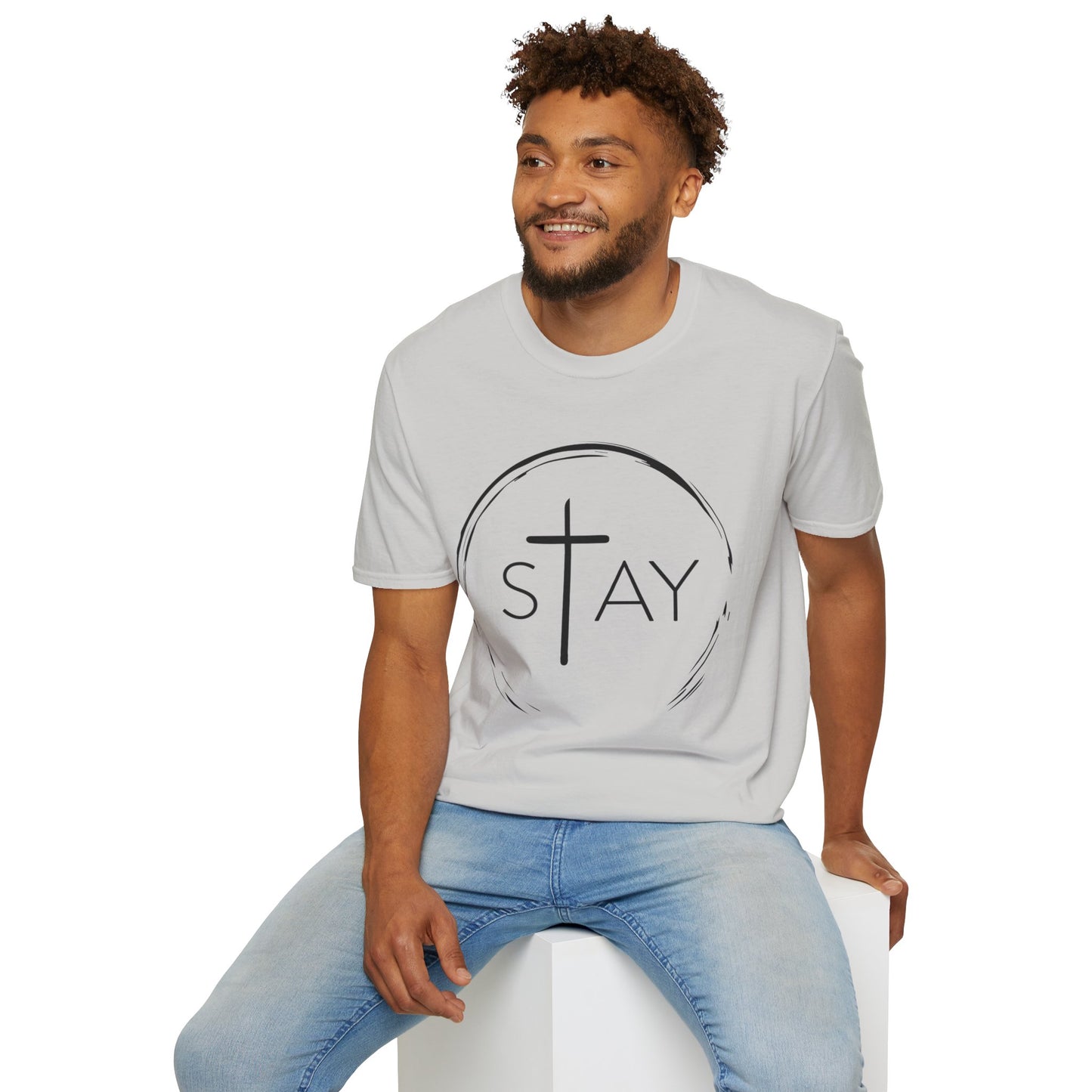 StayAlive™️ with Cross Softstyle T-Shirt Unisex