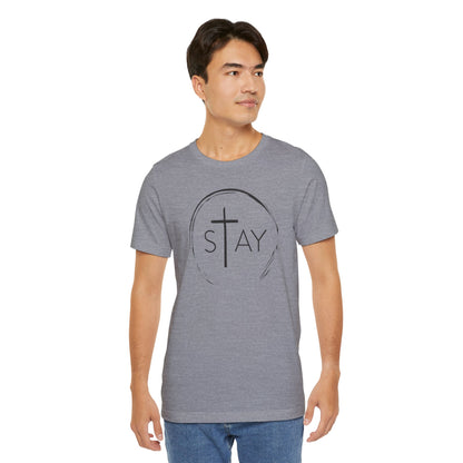 StayAlive™️ with Cross Unisex Jersey Short Sleeve Tee