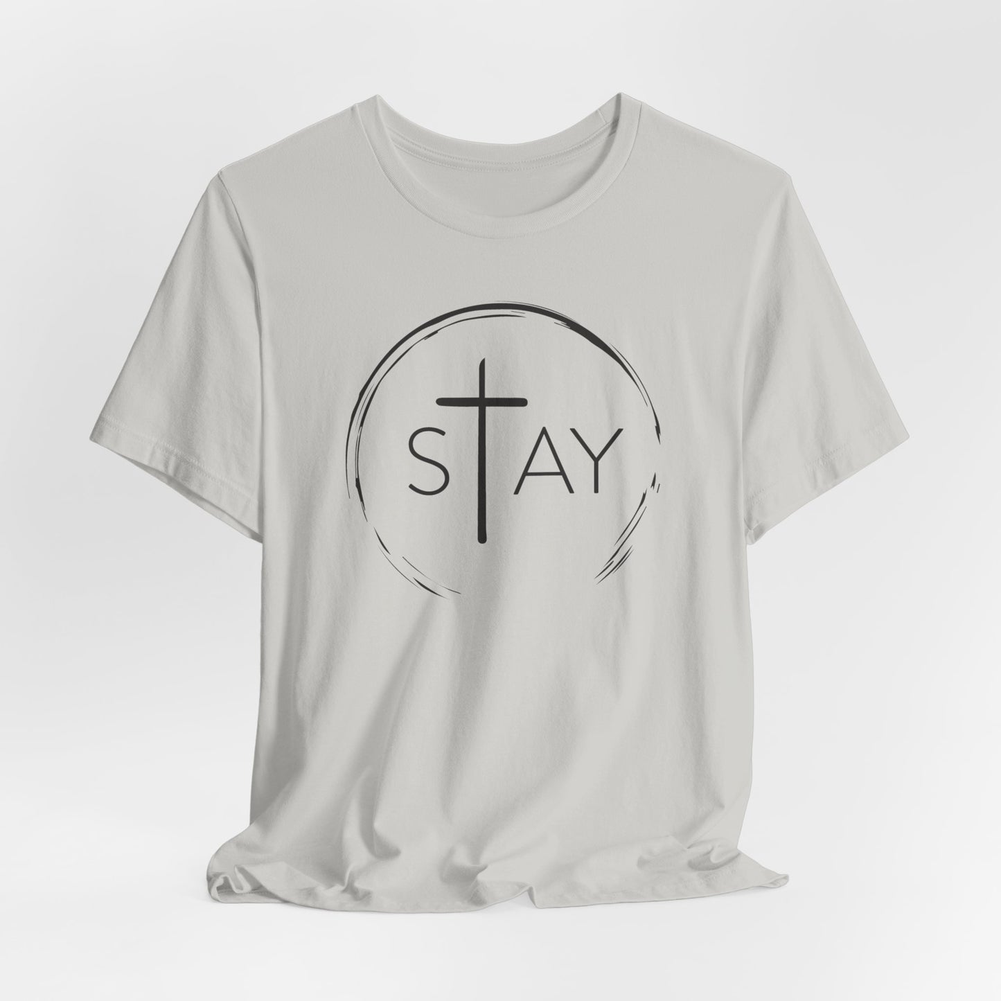 StayAlive™️ with Cross Unisex Jersey Short Sleeve Tee