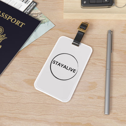 StayAlive™️ with Circle Luggage Tag