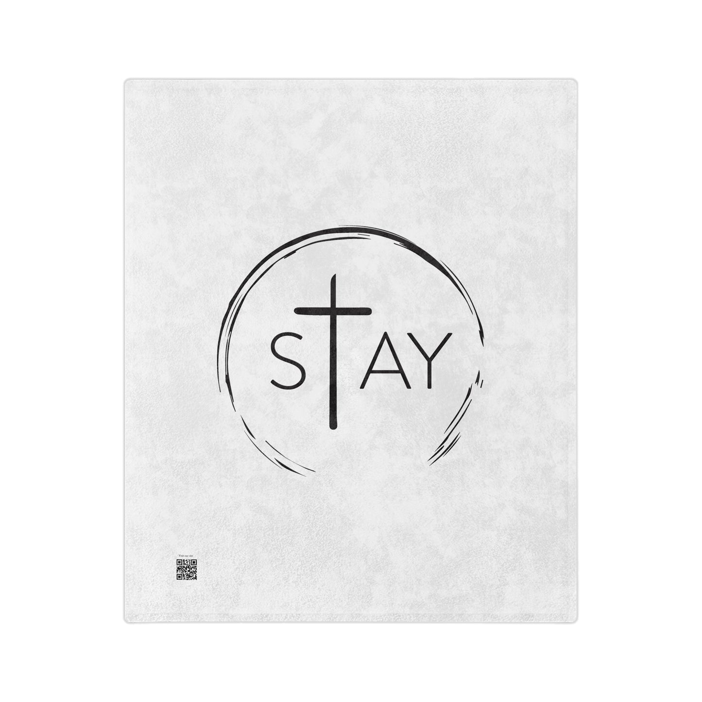 StayAlive™️ with Cross Velveteen Microfiber Blanket