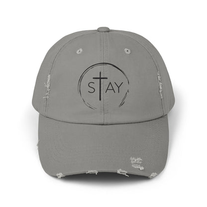 StayAlive™ with Cross Distressed Cap Unisex