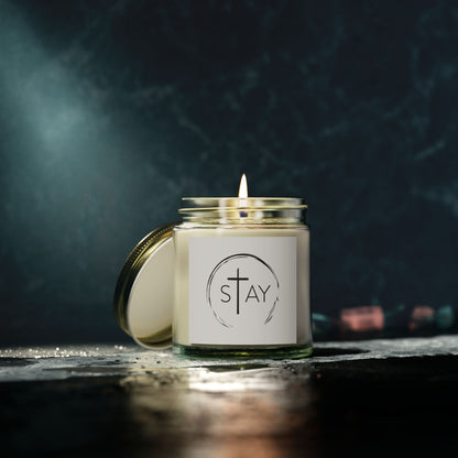 🆕 StayAlive™️ with Cross Scented Candles, Coconut Apricot Wax (4oz, 9oz)