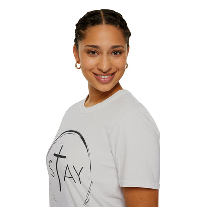 StayAlive™️ with Cross Softstyle T-Shirt Unisex