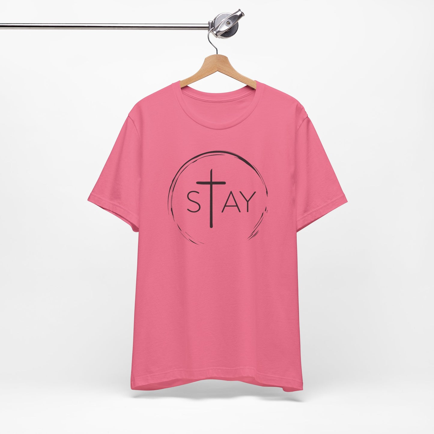 StayAlive™️ with Cross Unisex Jersey Short Sleeve Tee