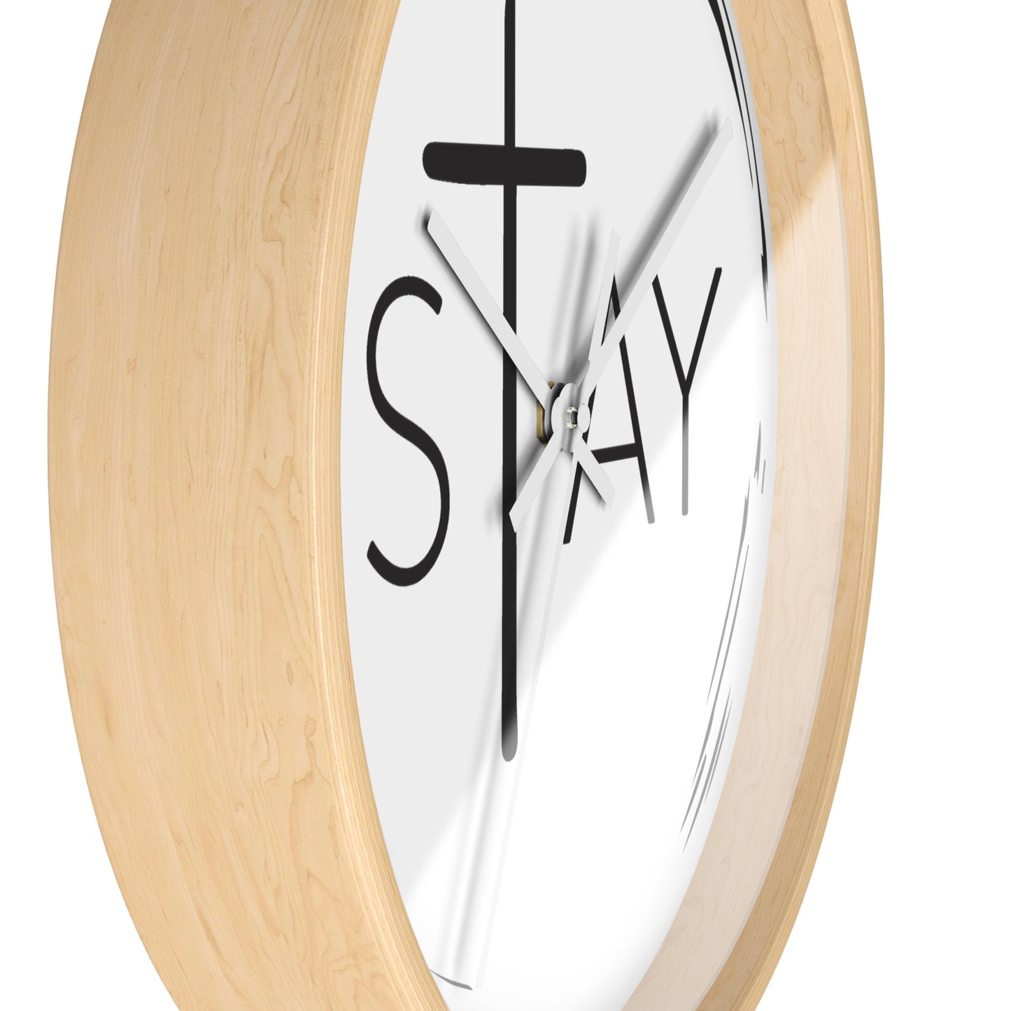 StayAlive™ with Cross | Modern Wall Clock