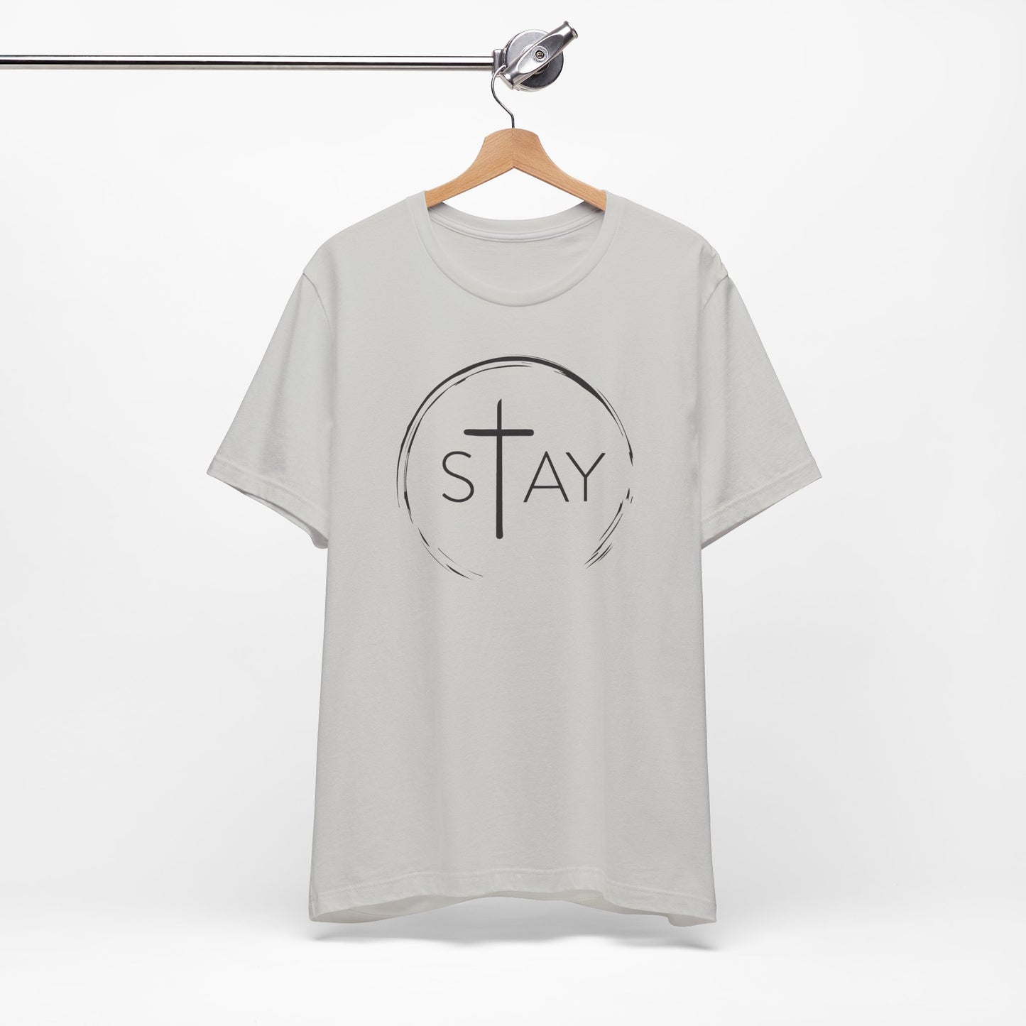 StayAlive™️ with Cross Unisex Jersey Short Sleeve Tee