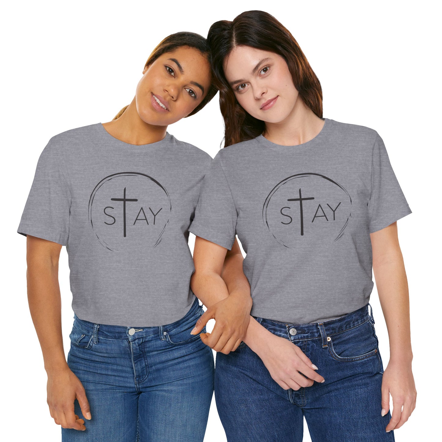 StayAlive™️ with Cross Unisex Jersey Short Sleeve Tee