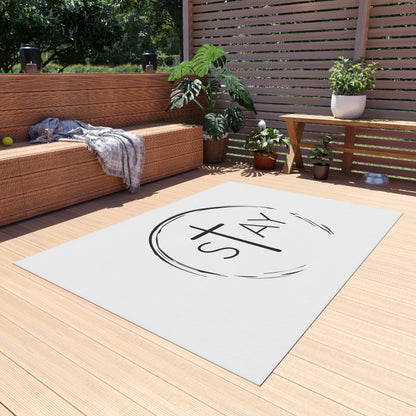 StayAlive™️ with Cross Outdoor Rug