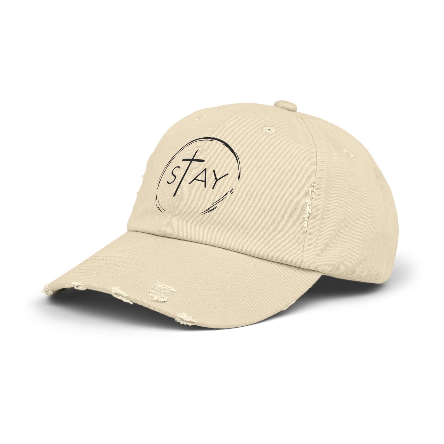 StayAlive™ with Cross Distressed Cap Unisex