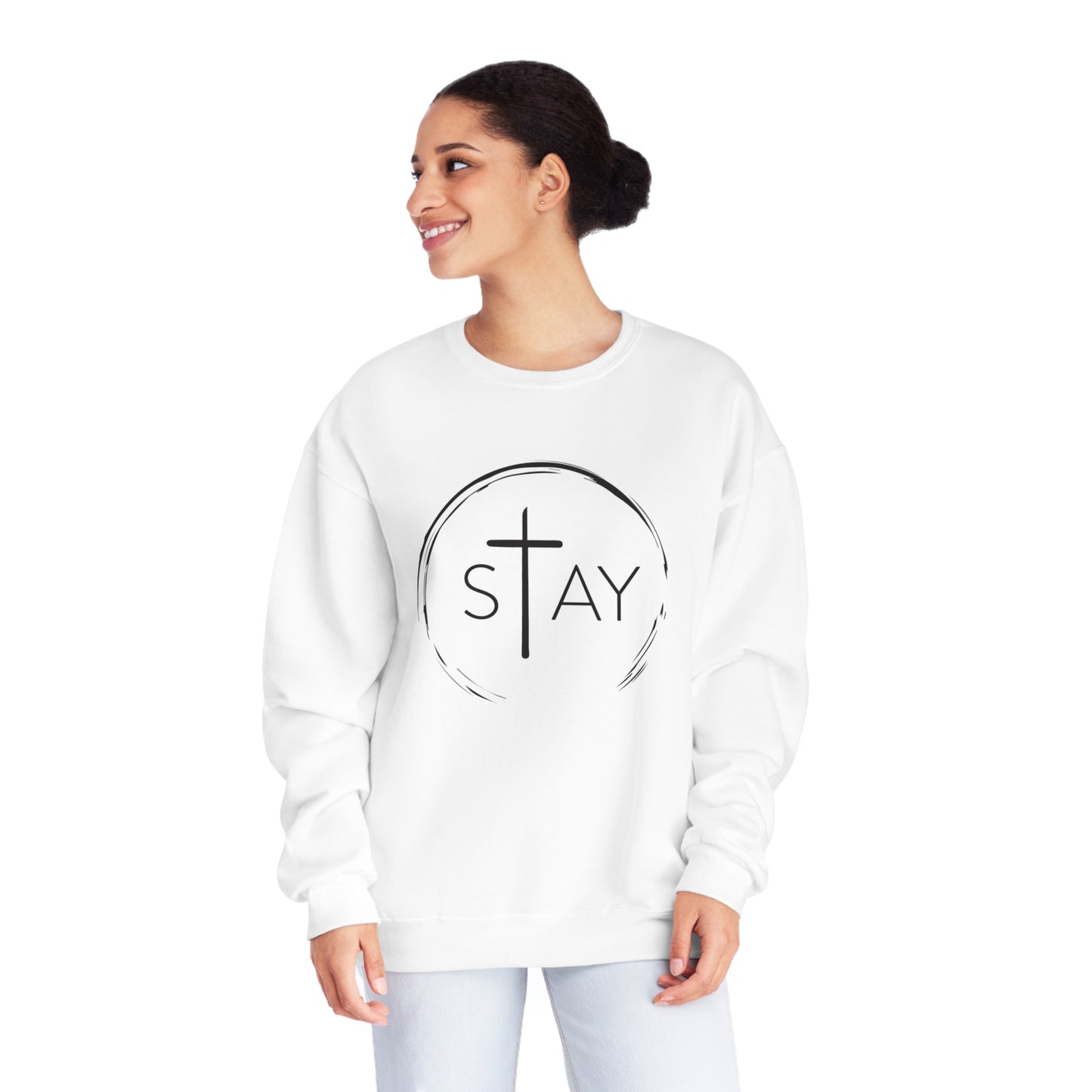 🆕 StayAlive™️ God Never Fails Unisex NuBlend® Crewneck Sweatshirt